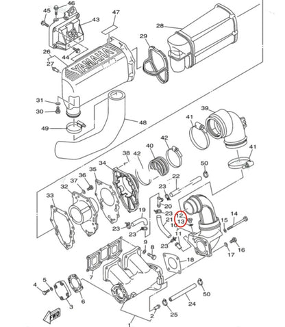 2x Drain Fill Plug Screw & Gasket for Yamaha Outboard