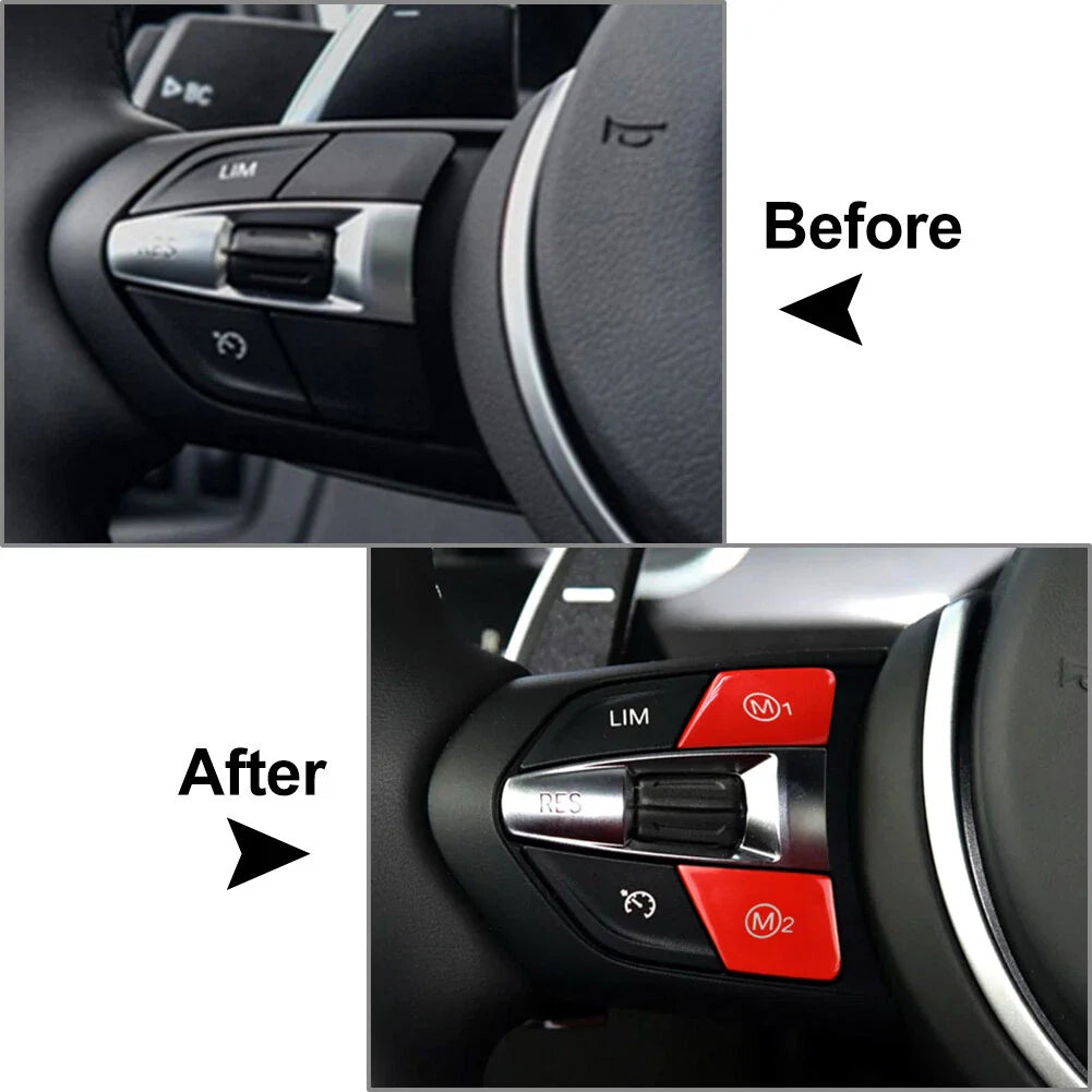 Steering Wheel Mode Switch Button Cover for BMW 1 2 3 4 5 6 Series X5 X6 (2004-2023)