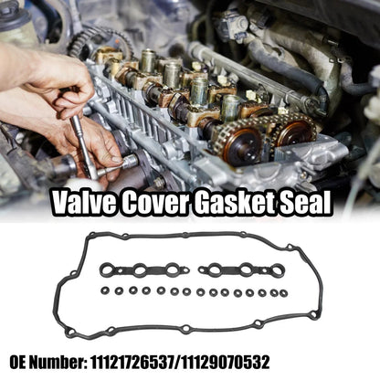 1 Set Black Valve Cover Gasket for BMW E36 E38 E39 320i 520i