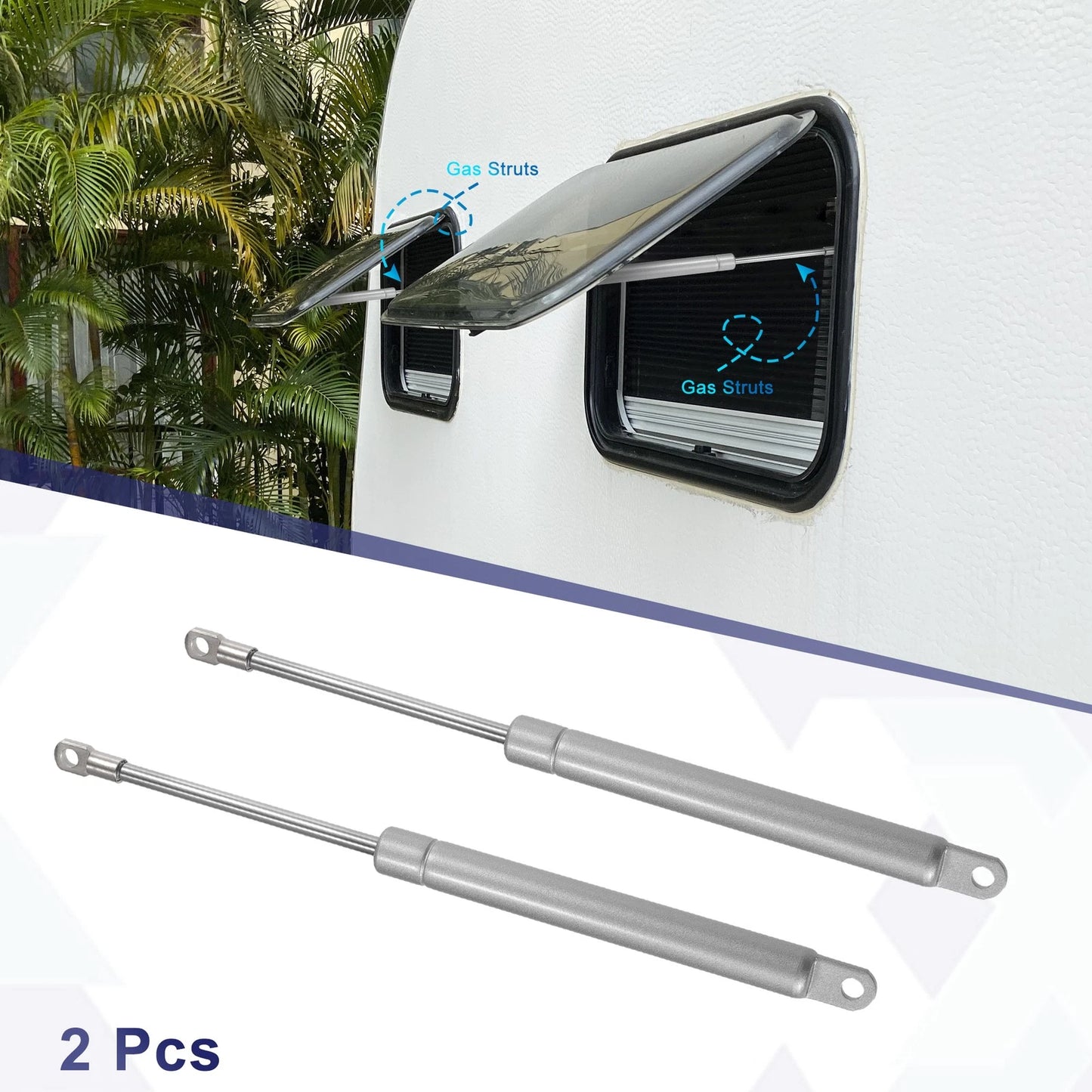 2X Lift Supports Struts Shocks Gas Spring for Universal Applications (10 Inch)
