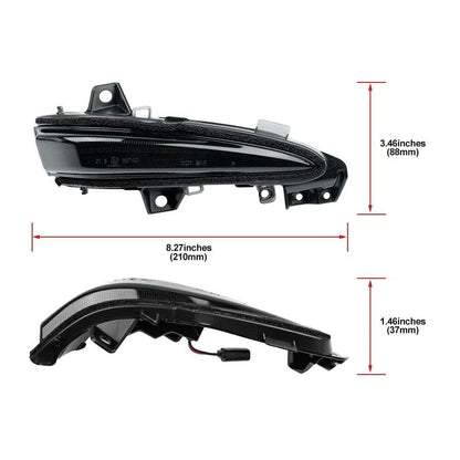 Smoke LED Side Mirror Turn Signal Light for Lexus RX450H RX350 (2009–2015)
