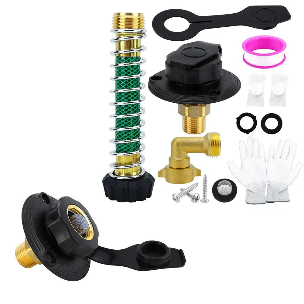 Brass Water Inlet Connection with Check Valve for Garden Efficiency