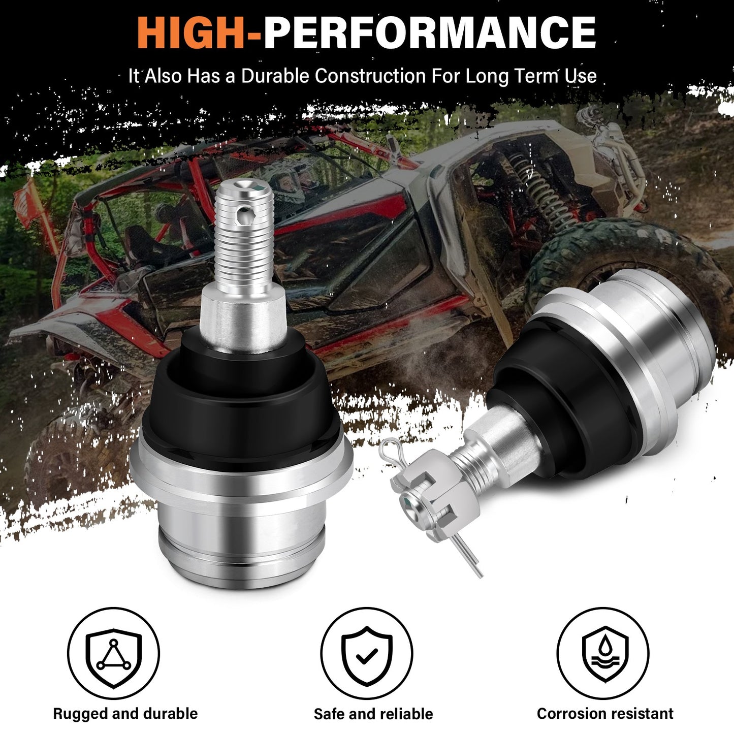 2X Front Upper Ball Joints for Honda Talon 1000R 1000X (2019–2024)