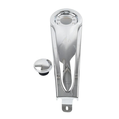 Chrome Stretched Dash Fuel Tank Console Panel for Harley Touring Baggers (1986-2007)