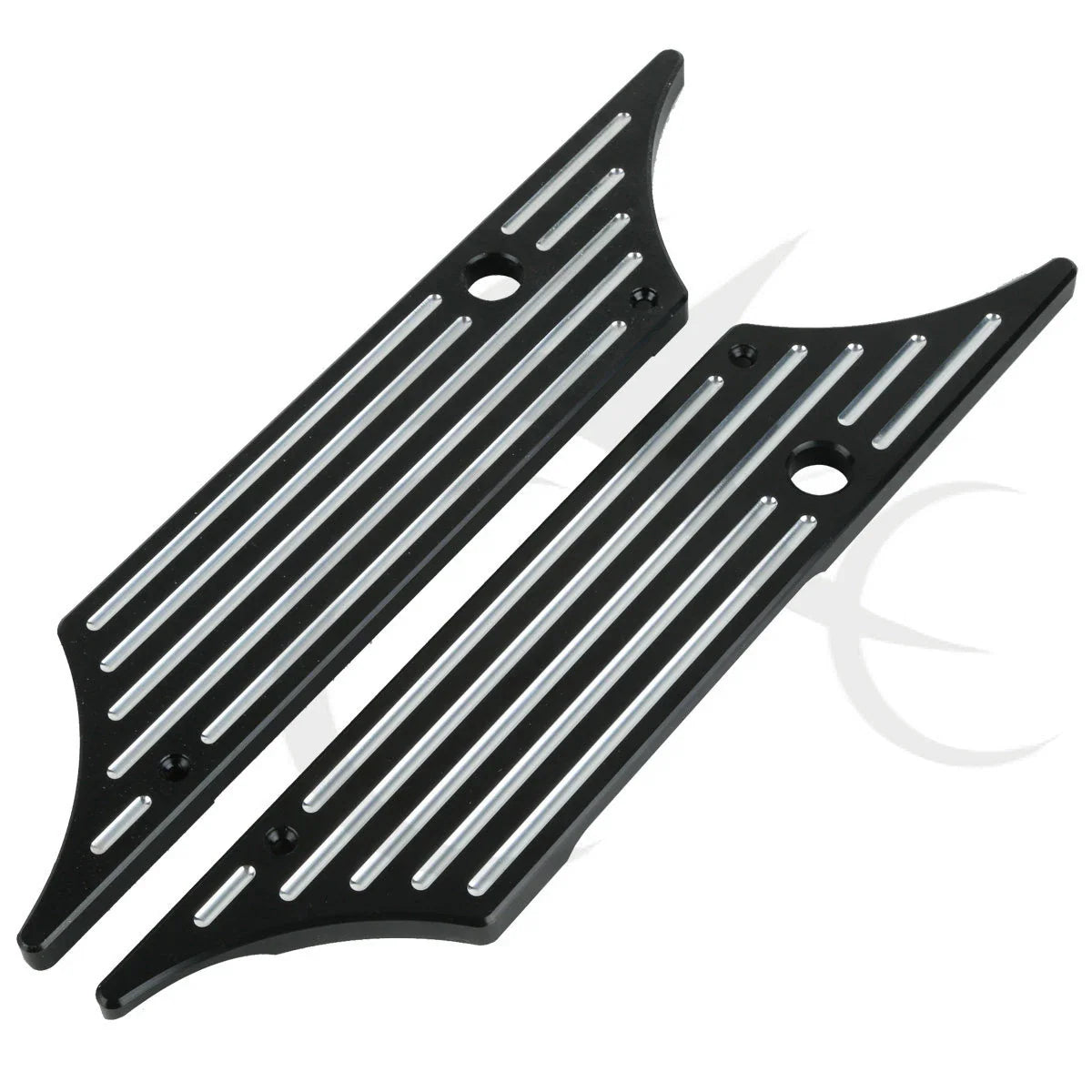 Black Saddlebag Latch Covers for Harley Street Electra Glide (1993-2013)