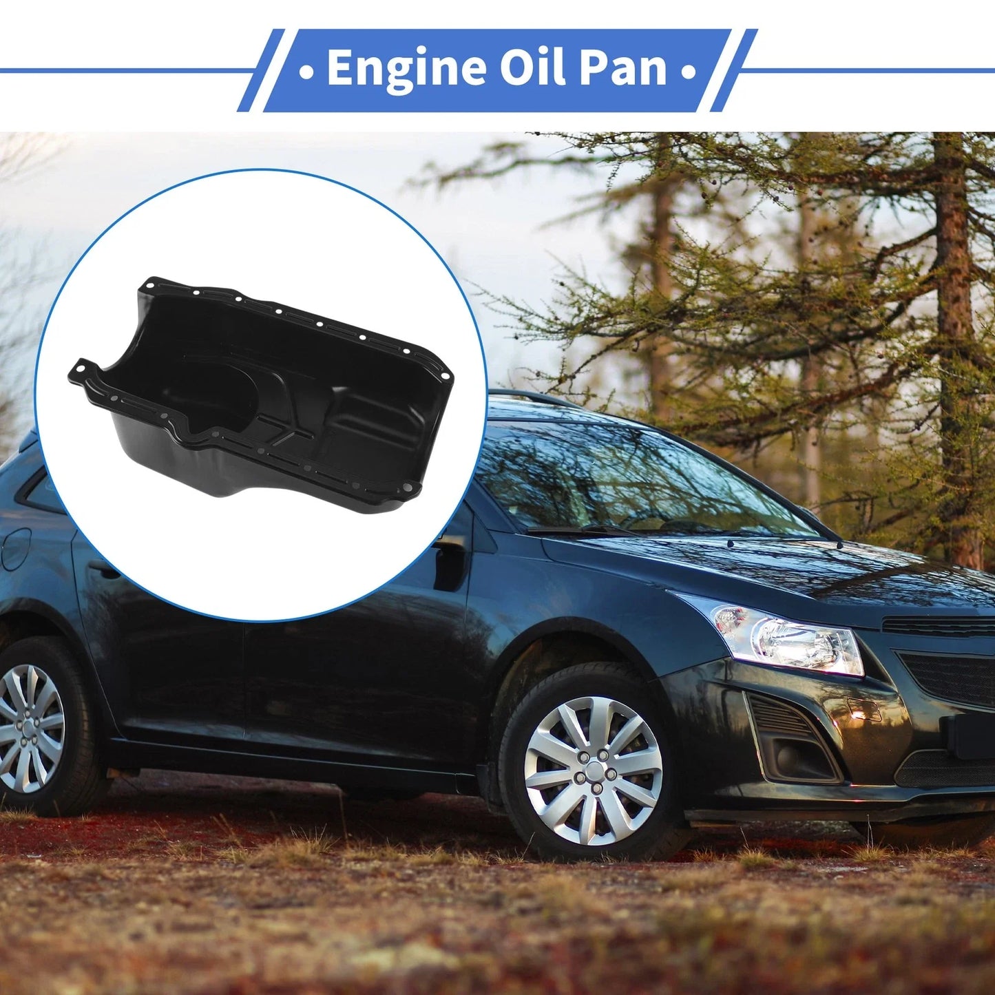 Engine Oil Pan for Chevrolet Astro (1986-1995) - 1 x Iron Black