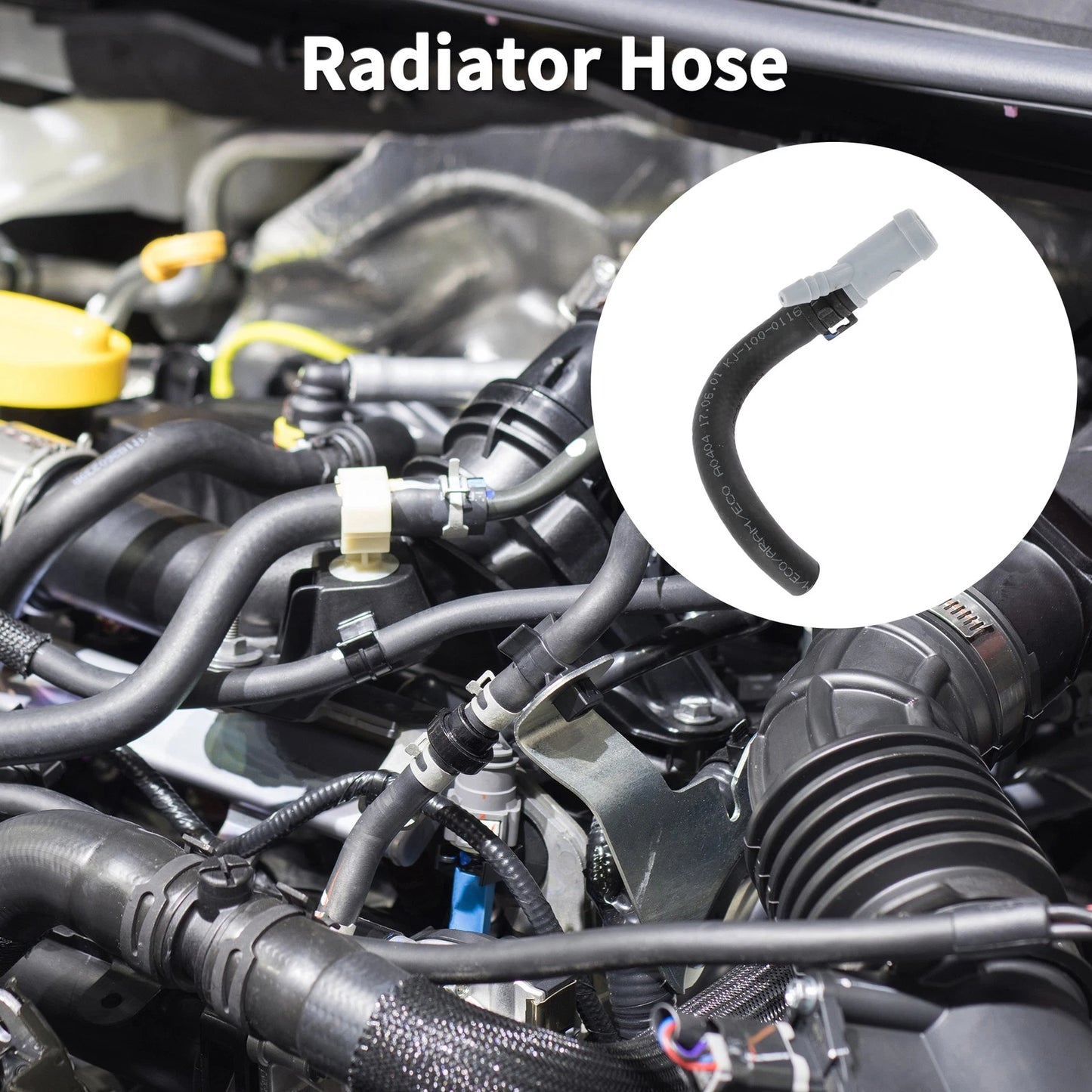 Radiator Hose for Jaguar XK (2010–2015) & Land Rover Range Rover LR045238