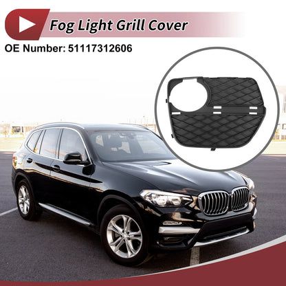 1 Pc Fog Light Grill for BMW X6 (2012–2014) No. 51117312606 Black