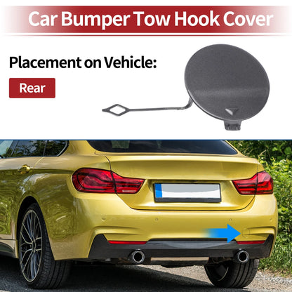 Rear Car Bumper Tow Hook Cover for BMW 428i (2014–2016) No. 51128060849 Grey