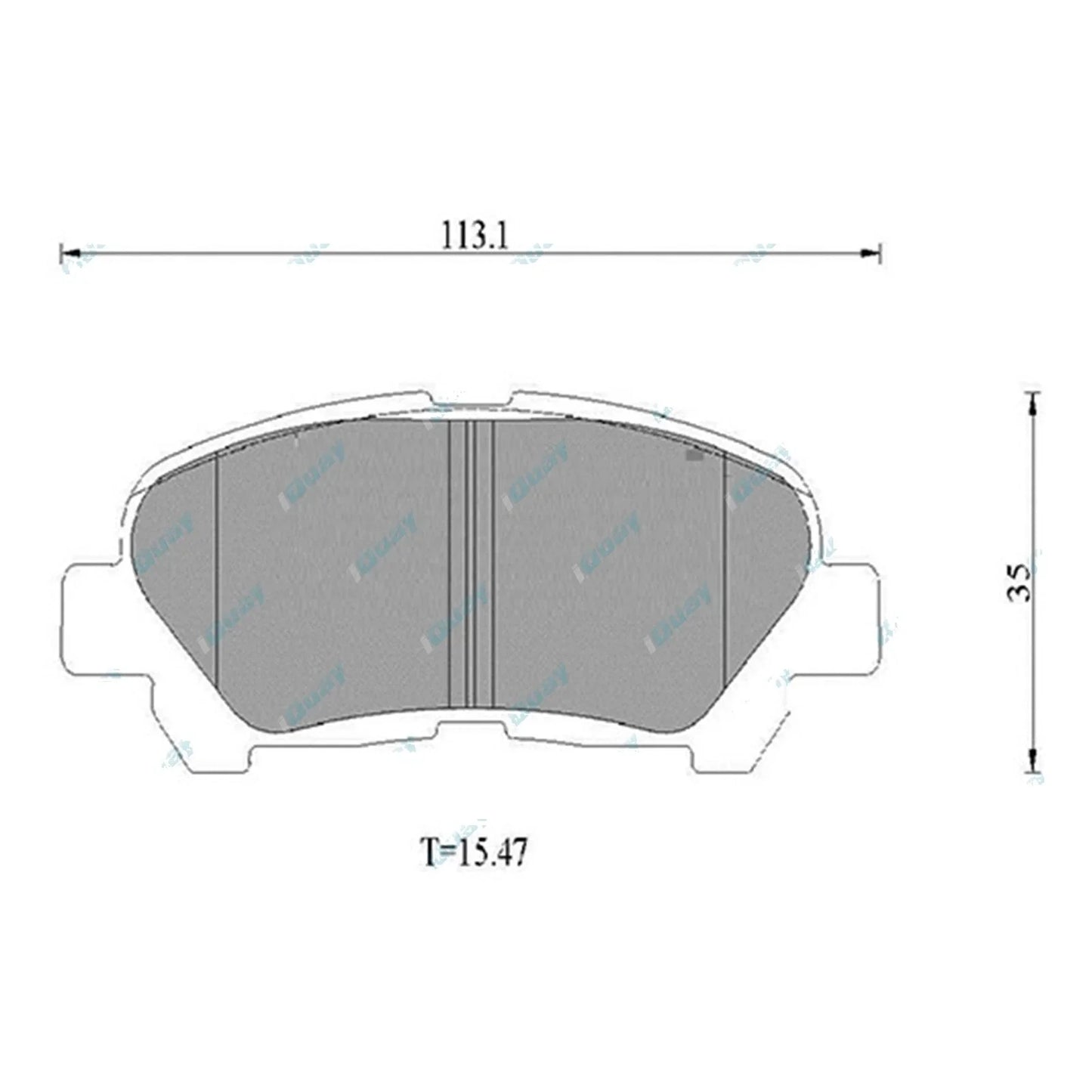 Rear Disc Brake Pad Set for Toyota Kluger GSU40R GSU45R V6 2GR-FE 3.5L 2007~2014