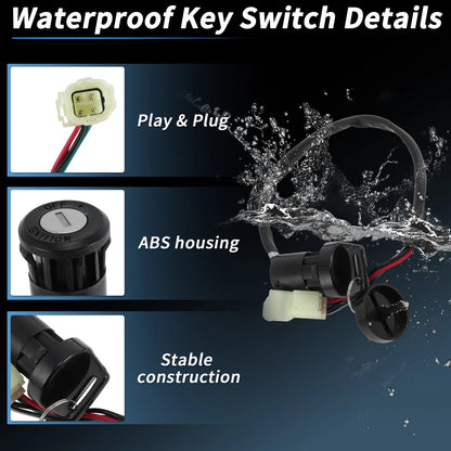 Ignition Key Switch No. 27005Y002 for Kawasaki KFX50 (2007–2023)