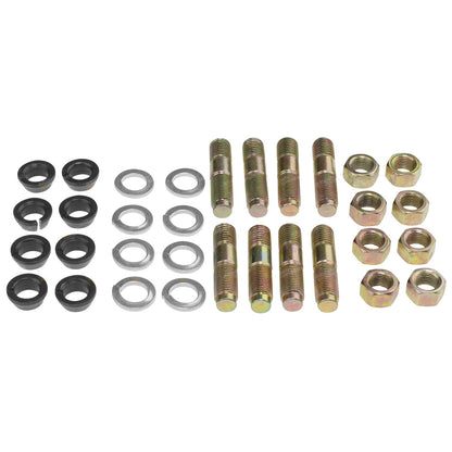 Set of 8 Swivel Hub Knuckle Stud Cone Washer Nut Kit for HJ60 HJ61 FJ60 FJ62 HJ47 HJ45