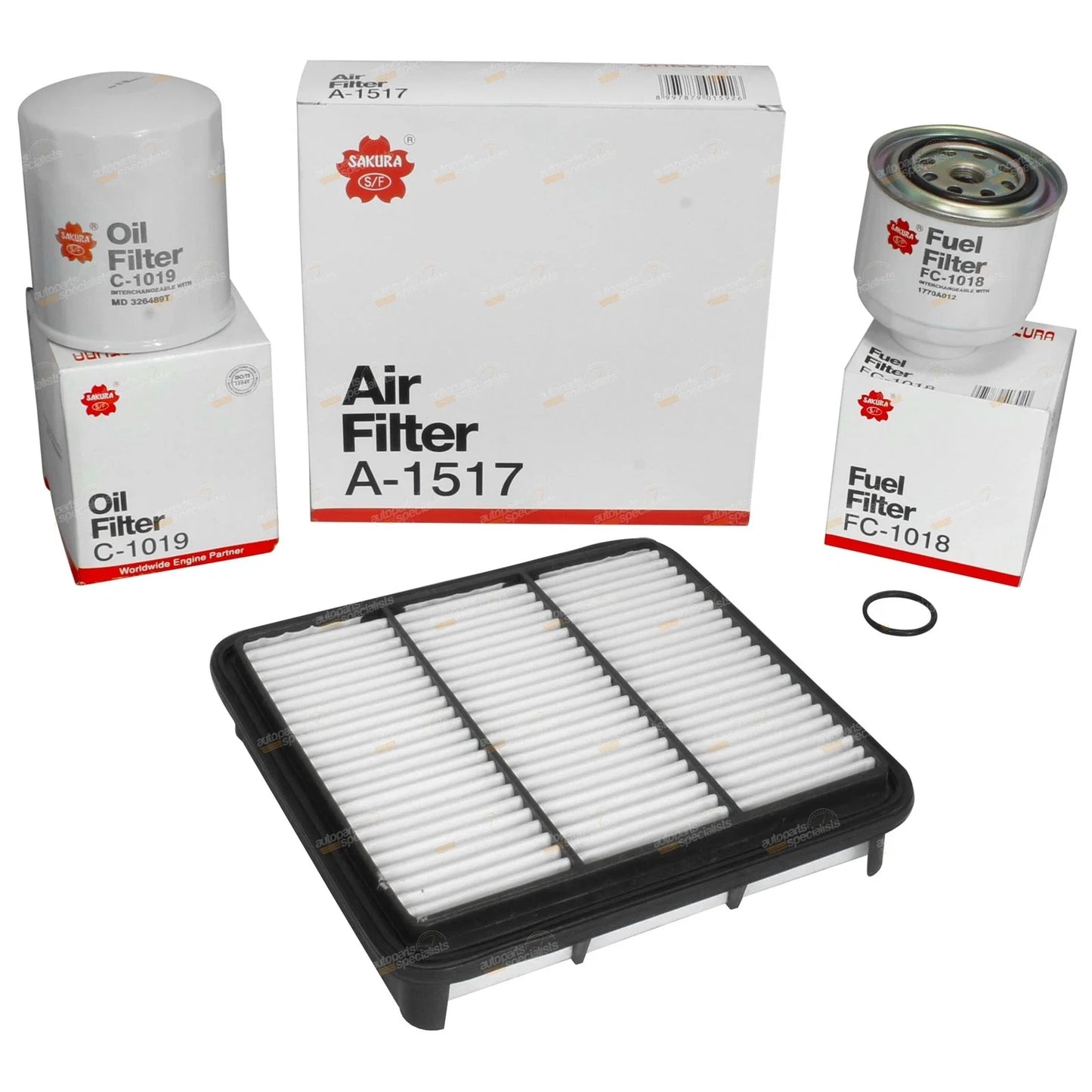 Oil Air Fuel Filter Kit for Mitsubishi Triton ML MN 2.5L (2008 - 2016)