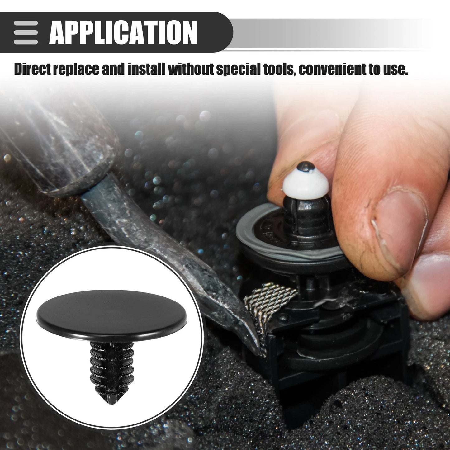 50 Pcs Headliner Hood Insulator Retainer Push Pin Clip for Dodge (No. 6504135)