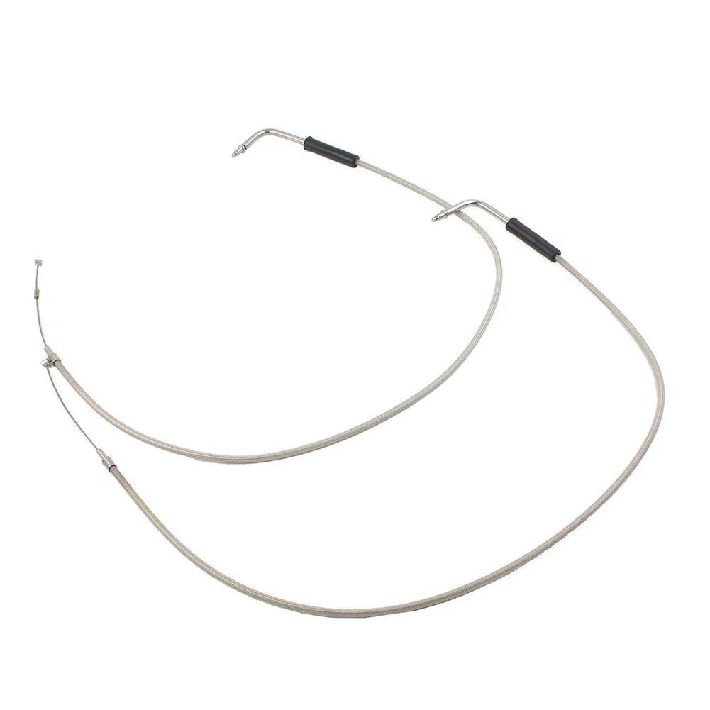 Stainless Steel Throttle Cable for Harley Sportster XL1200, 883, Dyna, Road King