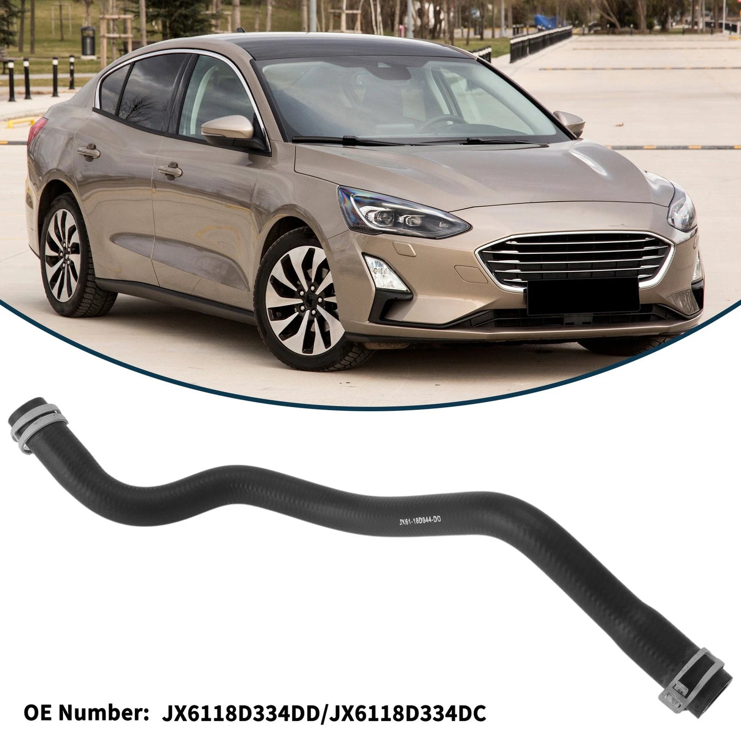 Radiator Hose No.JX6118D334DD for Ford Focus 1.5T (2018) Rubber