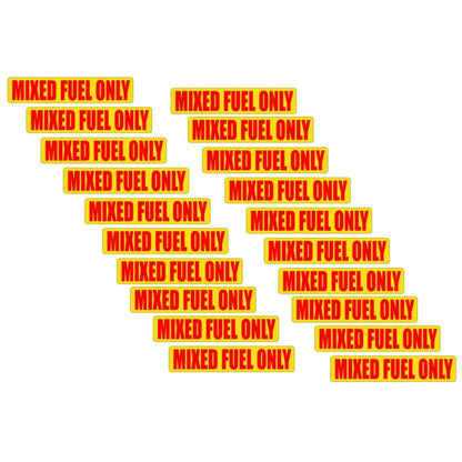 Mixed Fuel Only Vinyl Stickers for Motorcycles (2-Stroke)
