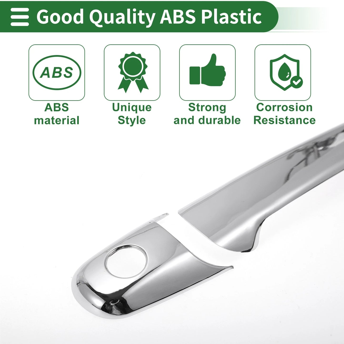 Car Door Handle Cover Trim for Mazda 6 (2003–2008) Silver Tone