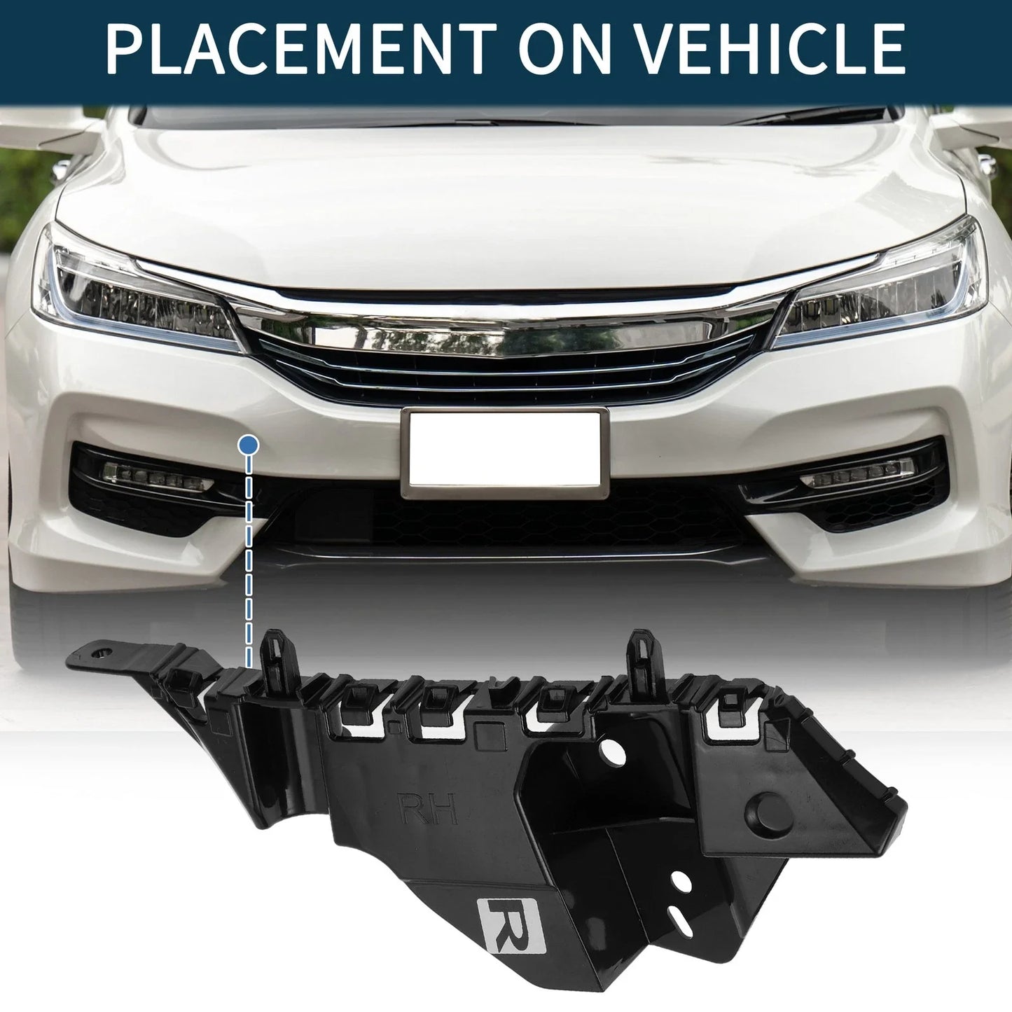 Right Front Bumper Retainer Bracket for Chevy Trax (2017-2022)