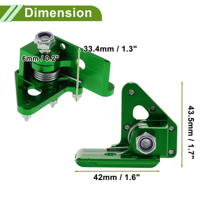 Motorcycle Foot Pegs for Honda CRF50 (2004–2023) Green 1 Pc