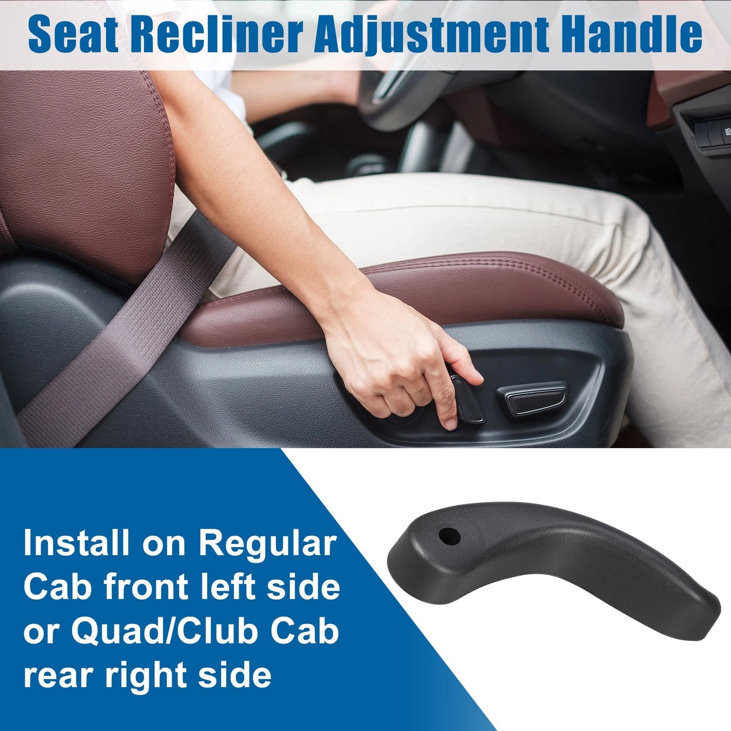 Seat Recliner Handle Lever 55196021 for Dodge Ram 1500 2500 3500 (2010–2023)