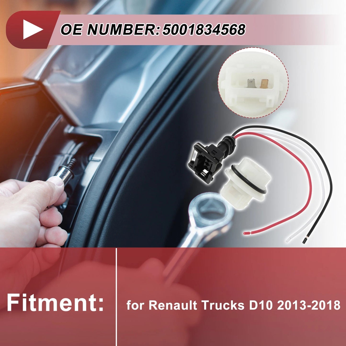 Set of 1 Indicator Light Socket Wiring for Renault Trucks D10 (2013–2018) No.5001834568