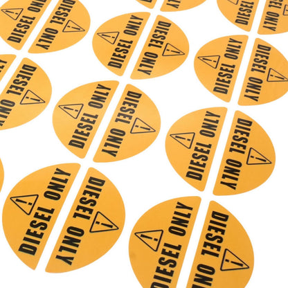 16 Pair Diesel Only Yellow Door Decal for Truck