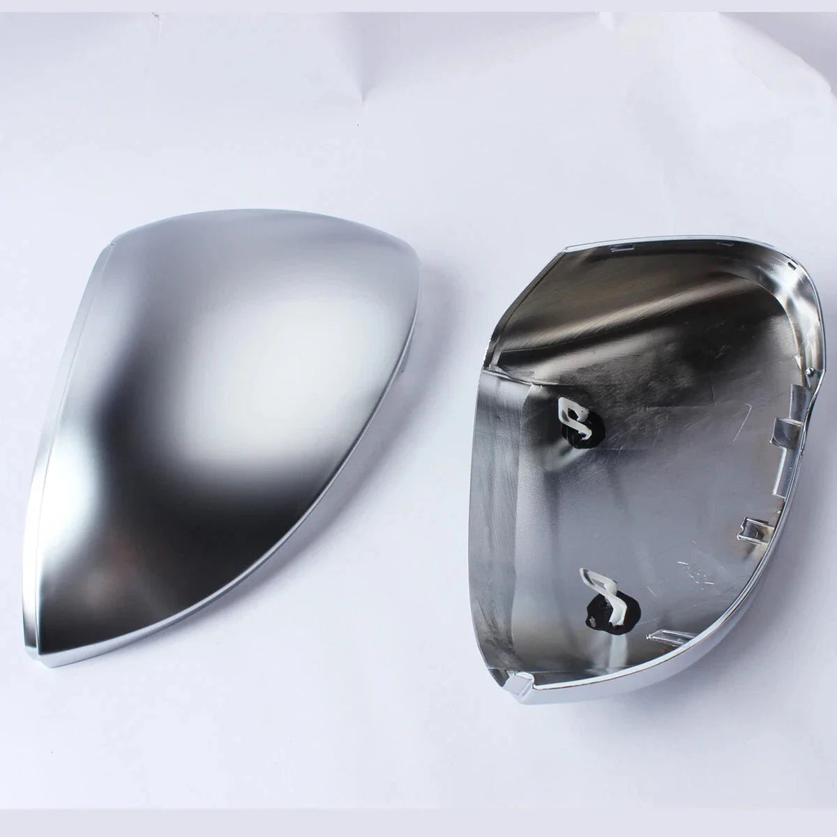 2 x Silver Rearview Side Mirror Cover for VW Golf 8 MK8