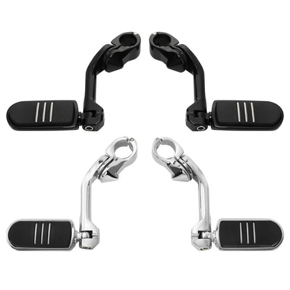 1 1/4" Pegstreamliner Long Angled Highway Engine Guard Footpeg Mount for Harley