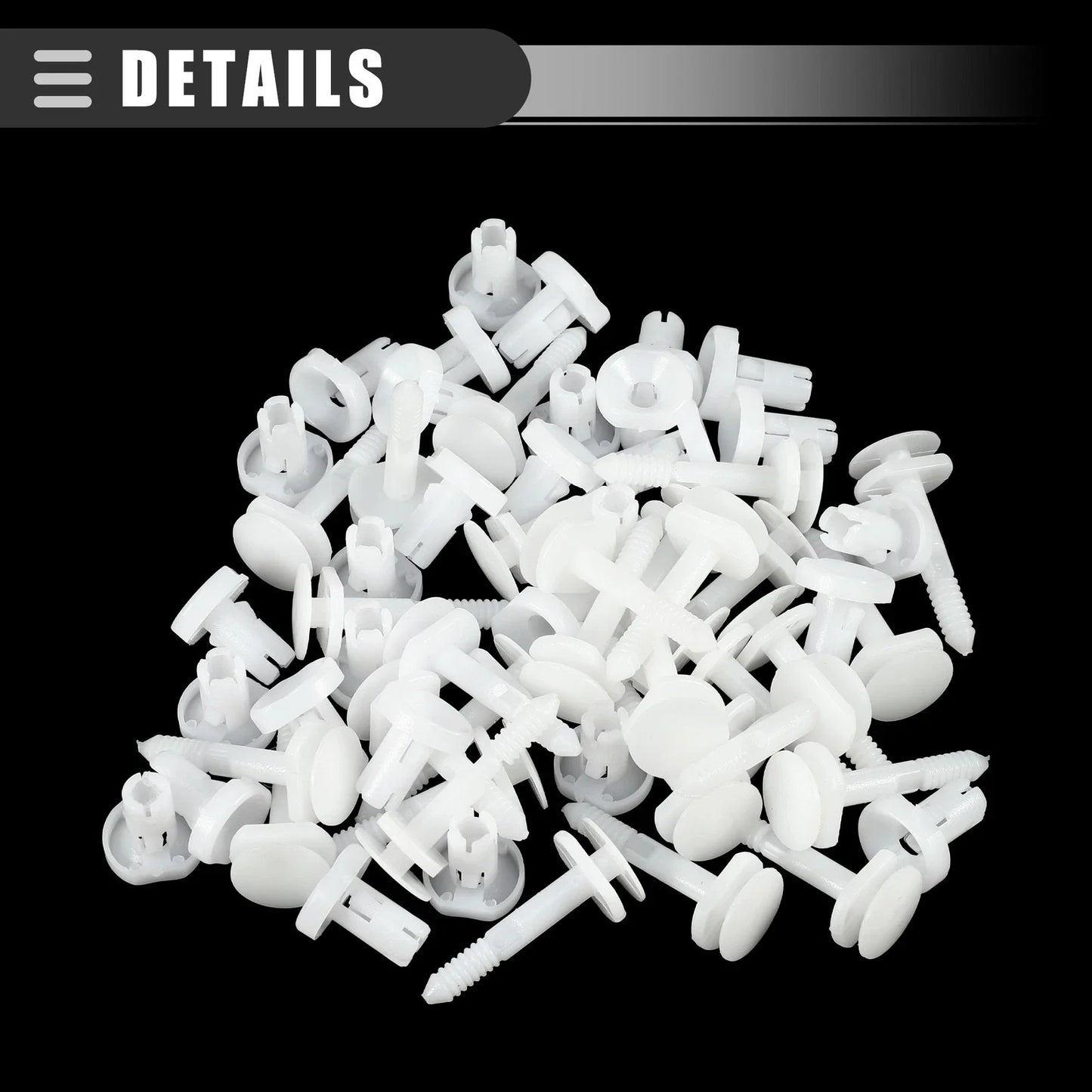 30 Pcs Car Door Trim Panel Push Clips for Chevrolet C2500 (1999-2004)