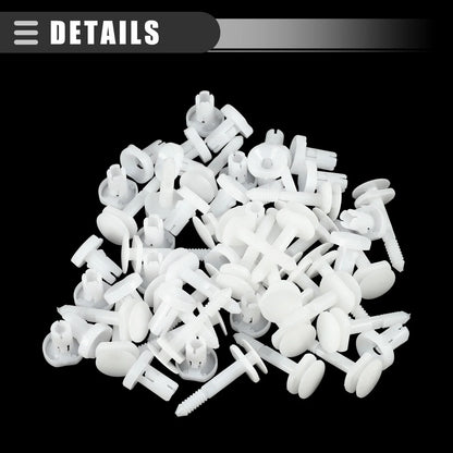 30 Pcs Car Door Trim Panel Push Clips for Chevrolet C2500 (1999-2004)