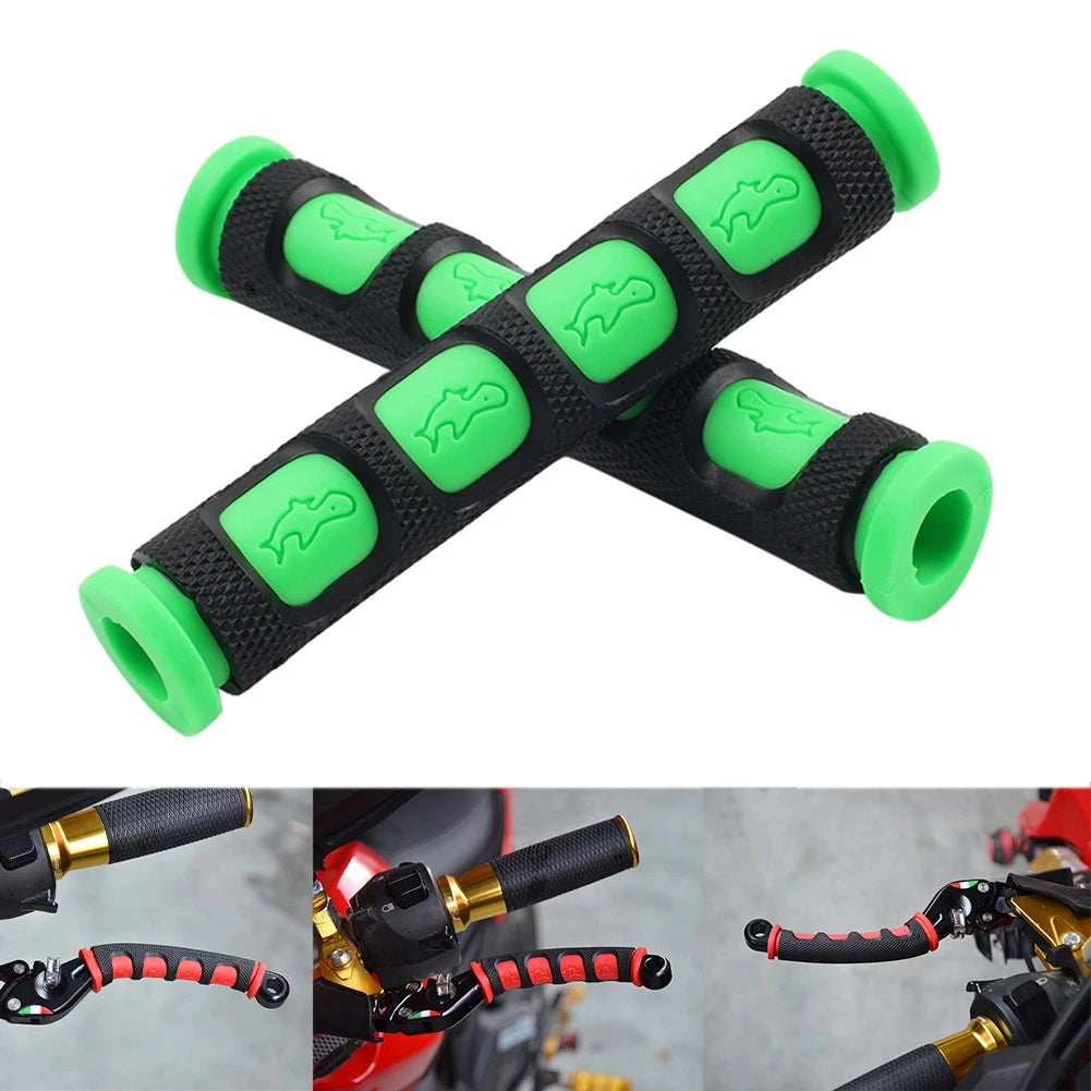 Universal Motorcycle Brake Clutch Lever Grips Sleeve Cover Green