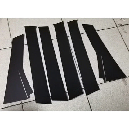 Door Window Pillar Post Cover Trim / Glossy Black / Honda Fit Jazz GK5 (2014–2019)