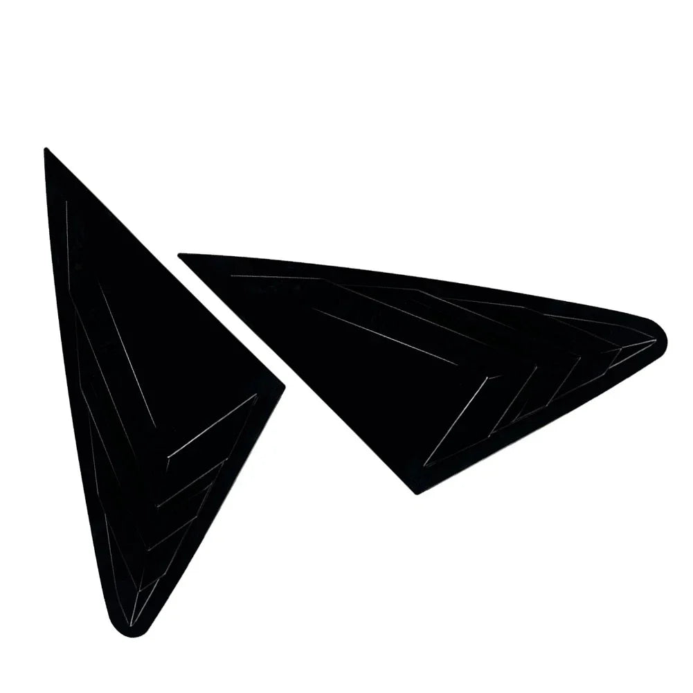 Glossy Black Rear Window Louvers Cover Trim for Audi Q5 (2018-2024)