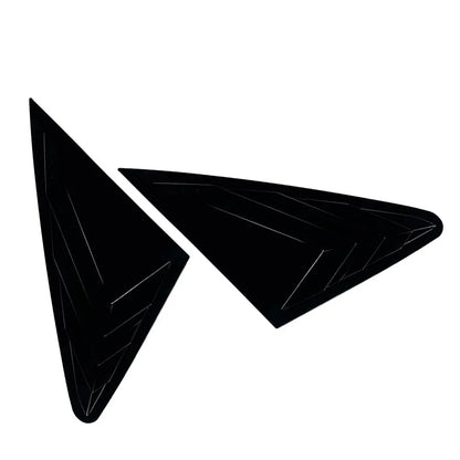 Glossy Black Rear Window Louvers Cover Trim for Audi Q5 (2018-2024)