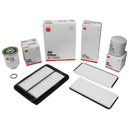 Oil Air Fuel Cabin Filter Kit for Navara D40 (2005–2015)