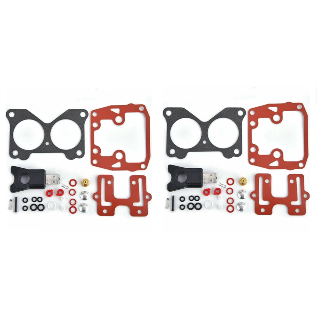 2 Pack Carburetor Rebuild Kits for Johnson Evinrude V4 (1985–1995)