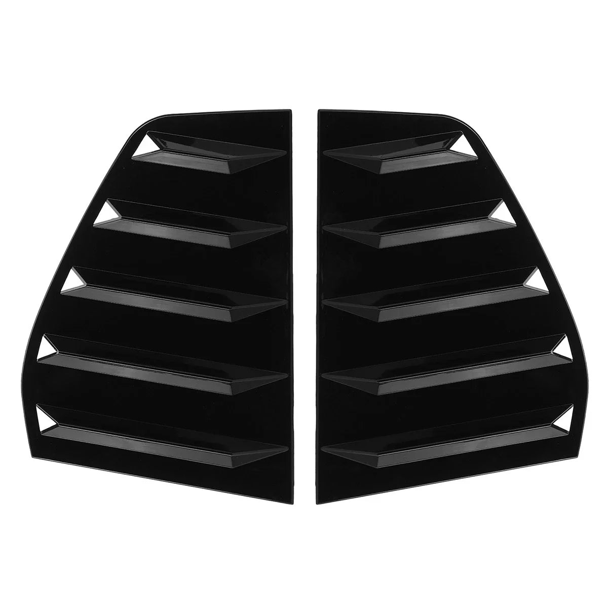 Side Window Louver Shutter Cover Gloss Black for Golf 6 MK6 GTI R (2010–2014)