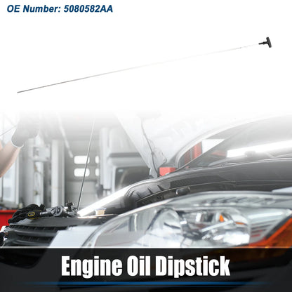 Engine Oil Level Indicator Dipstick for Dodge 2500 (2000-2002) Black