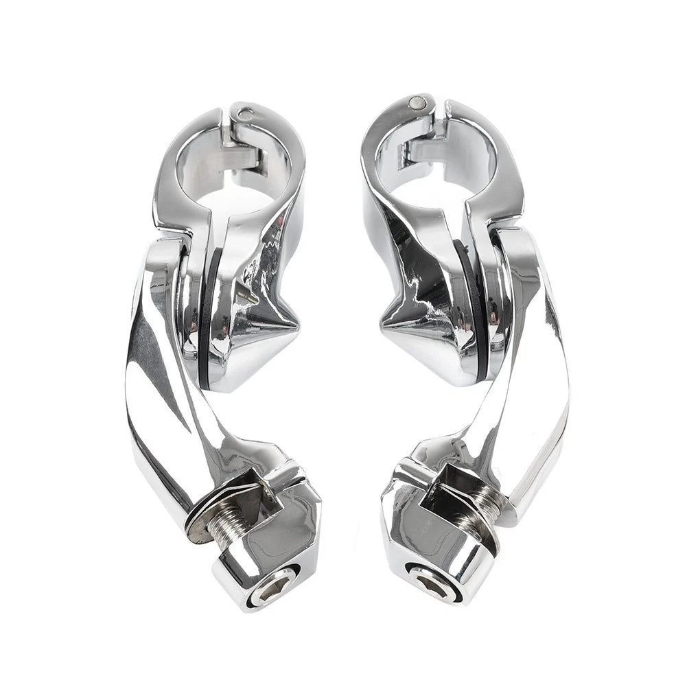 1-1/4 Highway Engine Guard Short Angled Foot Pegs for Harley Iron XL 883 (2011–2023)