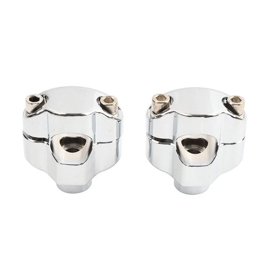 1.65" Tall Handlebar Riser Mount Clamp for Harley Dyna Softail Sportster