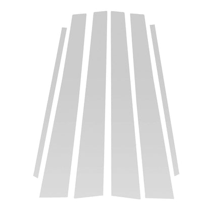 6 Pcs Door Pillar Window Trim for Lexus GS (1998-2005) Silver Tone