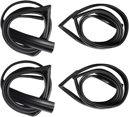 Set of 4 Door Glass Run for Toyota Land Cruiser LX450 FJ80 FZJ80 (1991–1997)