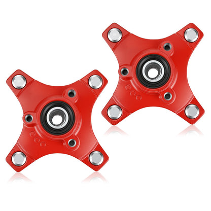 Set of 2 Front Wheel Hubs for Honda TRX250X (2009–2020) Red