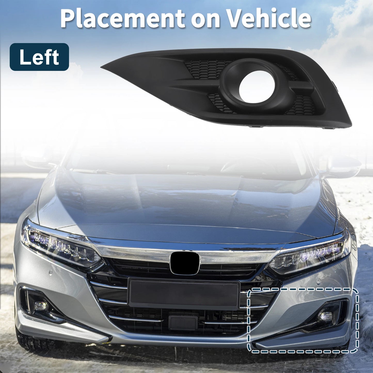1 Pc Fog Light Grill for Honda CR-V (2012–2014) No. 71108T0TH00