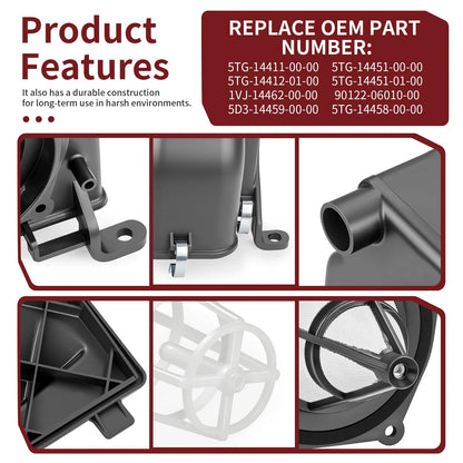 Air Filter Cage Guide + Air Box Lid Seal Kit for Yamaha YFZ450 (2004–2013)