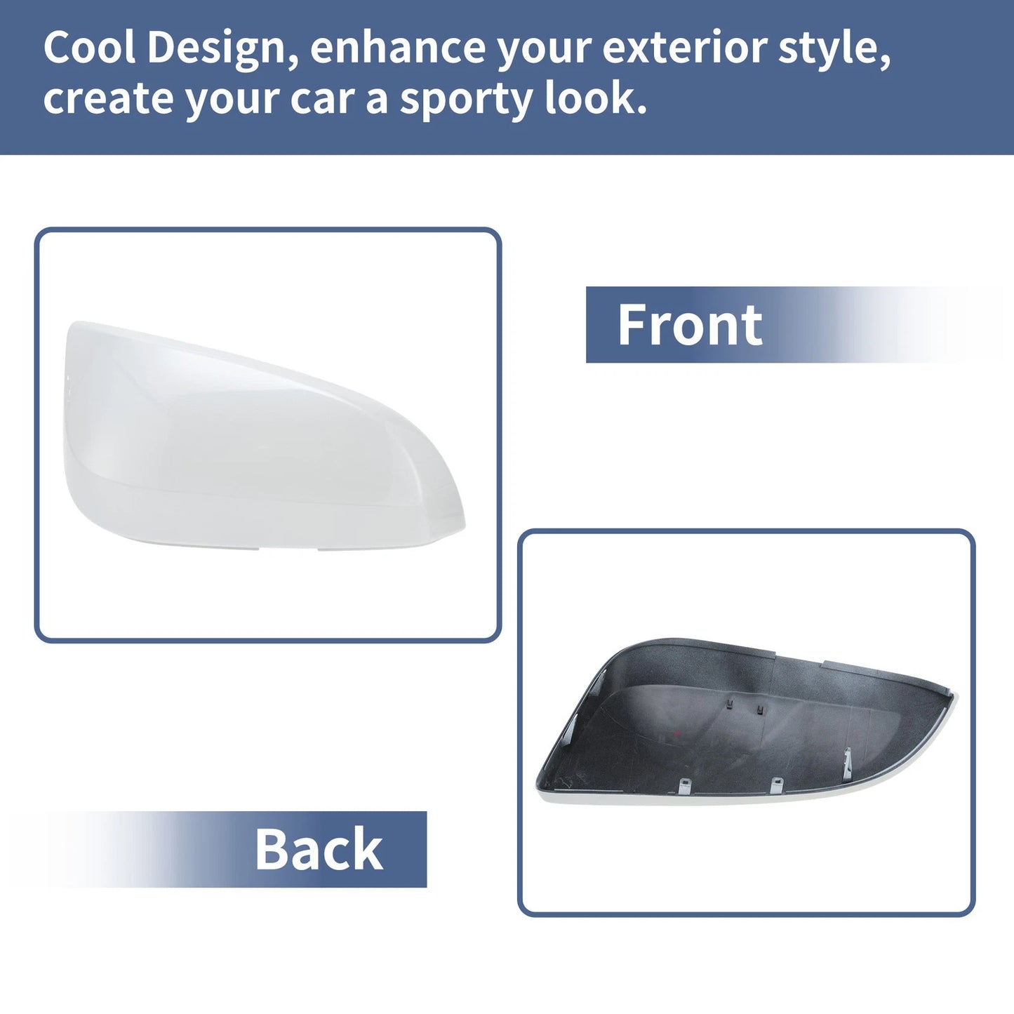 Right Side Mirror Cover Cap for Toyota 4Runner (2013–2023) - White