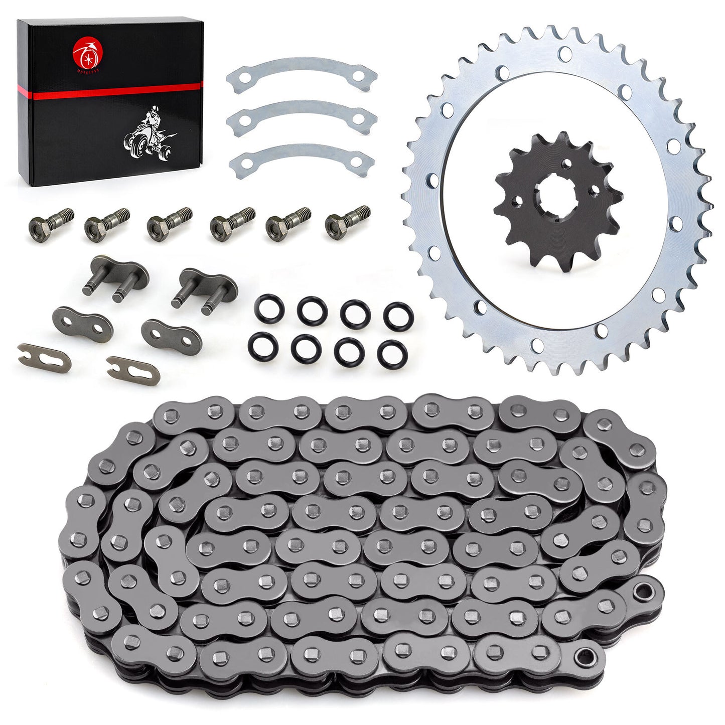 O-Ring Drive Chain and Sprockets Kit for Yamaha Warrior YFM350X (1989–2004)