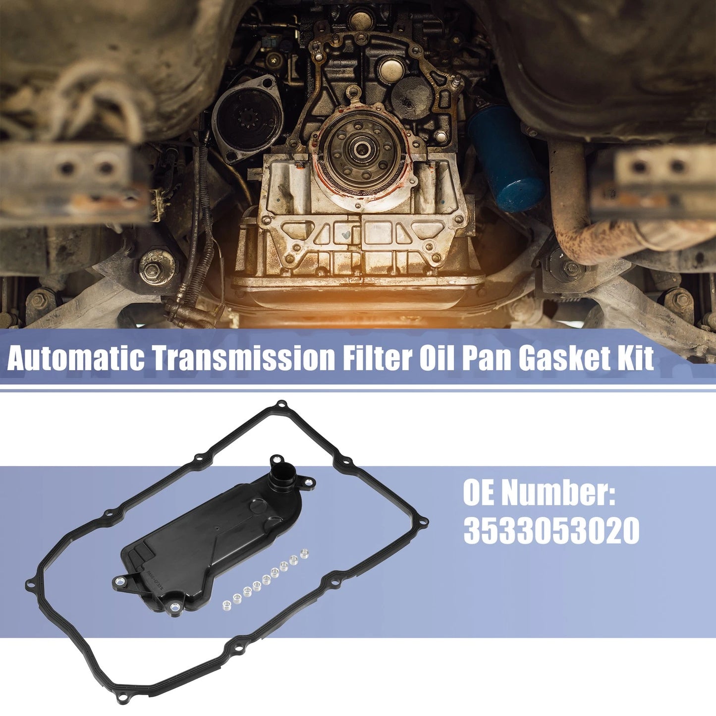 Set of 1 Transmission Filter Oil Pan Gasket Kit for Lexus GS200t (2015–2019)