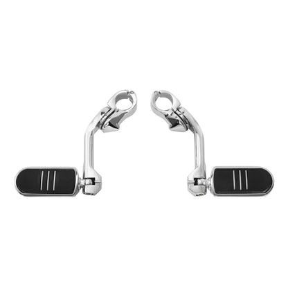 1 1/4" Pegstreamliner Long Angled Highway Engine Guard Footpeg Mount for Harley